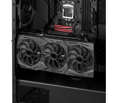 Корпус для ПК XPG Корпус DEFENDER BLACK [DEFENDER-BKCWW] (Midi-Tower, черный, TG, 120mm fan*3)