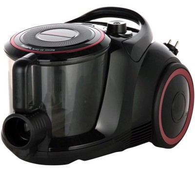 BOSCH Пылесос BGS41POW1, 700Вт, черный/красный