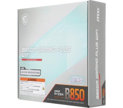 Материнская плата MSI Материнская плата B850M GAMING PLUS WIFI B850, AM5, 4*DDR5, 4*PCIEx16, 1*PCIEx1, 3*M.2, 3*TypeC, 1*USB3.2Gen2, 5*USB3.2Gen1, 8*USB2.0, 4*SATA3.0, 5G, DP, ATX, RTL