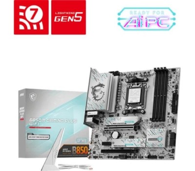 Материнская плата MSI Материнская плата B850M GAMING PLUS WIFI B850, AM5, 4*DDR5, 4*PCIEx16, 1*PCIEx1, 3*M.2, 3*TypeC, 1*USB3.2Gen2, 5*USB3.2Gen1, 8*USB2.0, 4*SATA3.0, 5G, DP, ATX, RTL