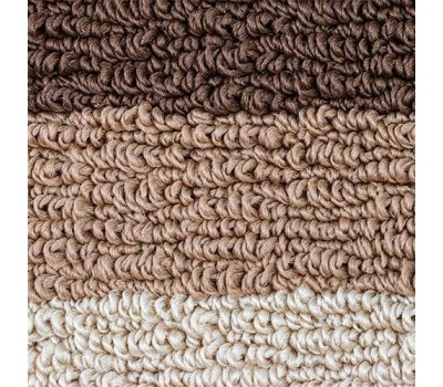 САНАКС - Коврик в ванную СТАР-ЛООП, двойной, КОРИЧНЕВЫЙ, 550 х 900, 550 х 450 мм, 100% полиэстер 00823