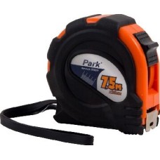 рулетка PARK TM29-7525 рулетка с фиксатором, прорезиненный корпус, 7,5x25мм (353029)