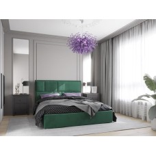 Кровать интерьерная НК-МЕБЕЛЬ MADISON new кровать 1600х2000 Велюр Зеленый 72305909 (2 кор.)