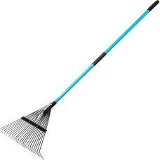 Грабли PALISAD стальные, 570х1520 мм, 24 зуба, фибергласовый черенок, ПВХ накладка, LUXE// 617199