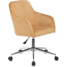 Кресло компьютерное БЮРОКРАТ Кресло CH-380SL, на колесиках, ткань, оранжевый [ch-380sl/9amber]