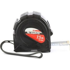 Рулетка MATRIX Рулетка Black,7,5 м х 25 мм,обрезиненный корпус 31015