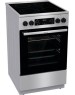 GORENJE Электрическая плита GECS5C70XA, стеклокерамика, без крышки, нержавеющая сталь/черный