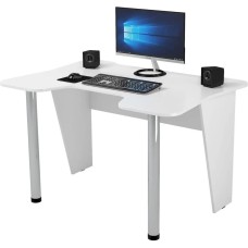 Стол компьютерный ВИТАЛ-ПК Стол игровой Сэт 120, ЛДСП, белый