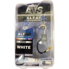 Лампа галогенная AVS Газонаполненные лампы ALFAS Maximum Intensity 4300К H3 24V 85W, комплект 2+2 (W5W) шт