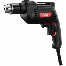 Дрель DELI Дрель-шуруповерт сетевая DE-CZ13-1E (680Вт, 13мм, 3000об/мин, 48000уд/мин, картон)