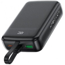 ACEFAST Внешний портативный аккумулятор M14 PD20W Power Bank With Cable 20000Mah. Цвет: черный