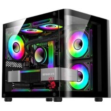 Корпус для ПК BLOODY Корпус mATX BD-CC104, Mini-Tower, без БП, черный [bd-cc104-bk]