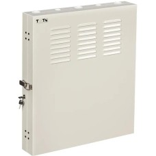 LANMASTER Шкаф коммутационный TWT-CBVRT-2U-6X7-GY настенный, металлическая передняя дверь, 2U, 650x741x114 мм