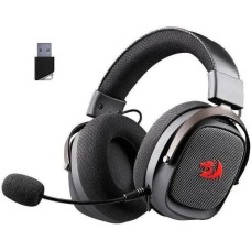 REDRAGON Гарнитура игровая Ushi Pro 7.1, для компьютера и игровых консолей, накладные, беспроводные/Bluetooth/USB, черный [73019]