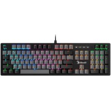 A4TECH Клавиатура B828N черный/серый USB for gamer LED (B828N (GREY+BLACK)) кабель 1.8м