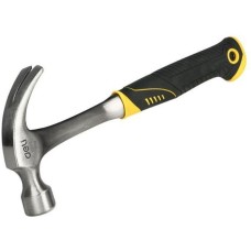 DELI Молоток-гвоздодер цельнокованный DL5072 450 гр, прорезиненныя рукоять