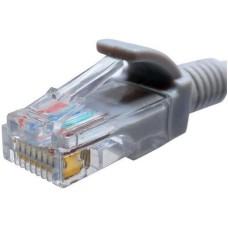 SUPRLAN Патч-корд 10-0141 UTP RJ-45 вил.-вилка RJ-45 кат.5E 0.5м серый LSZH 26AWG
