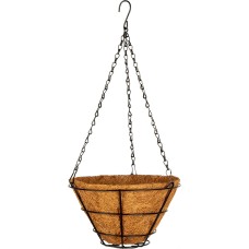 PALISAD Кашпо подвесное с вкладышем из коковиты, конус D 25 см 69020