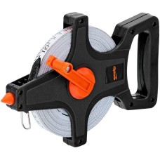 SPARTA Рулетка геодезическая, 50 м х 12,5 мм, лента ПВХ, открытый корпус 314405