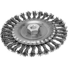 MATRIX Щетка для УШМ 150 мм, М14, плоская, крученая проволока 0.8 мм 74645