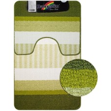 САНАКС - Коврик в ванную СТАР-ЛООП, двойной, ЗЕЛЁНЫЙ, 550 х 900, 550 х 450 мм, 100% полиэстер 00824