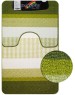 САНАКС - Коврик в ванную СТАР-ЛООП, двойной, ЗЕЛЁНЫЙ, 550 х 900, 550 х 450 мм, 100% полиэстер 00824
