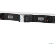 ЦМО REM Верт. блок розеток Rem-32 с авт., и амп., 10 Schuko, 10 C13, 10 C19, 32А,алюм.,42-48U,колодка R-32-10S-10C13-10C19-A-Am-1820-K