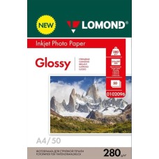 LOMOND Фотобумага 0102096 A4/280г/м2/50л./белый глянцевое для струйной печати