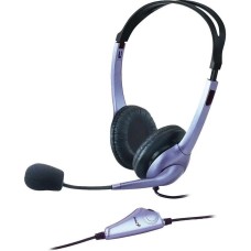 GENIUS Гарнитура HS-04S, для компьютера, накладные, проводные, фиолетовый [31710026401]