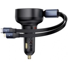 BASEUS АЗУ Enjoyment Pro U c кабелем Type-C 60Вт Black (C00057800111-00)