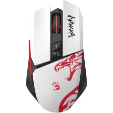 Мышь A4TECH Мышь Bloody R36 Ultra белый/черный/красный оптическая 12000dpi беспров. USB 7but (R36 ULTRA NARAKA USB)