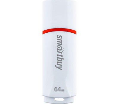 USB флеш SMARTBUY (SB64GBCRW-W) 64GB CROWN WHITE