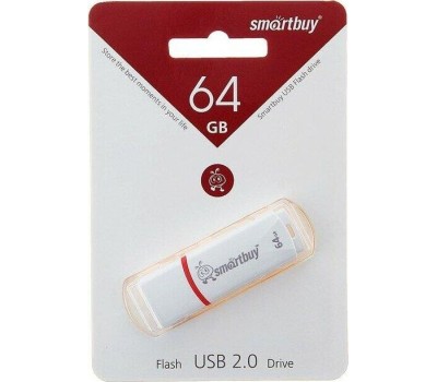 USB флеш SMARTBUY (SB64GBCRW-W) 64GB CROWN WHITE