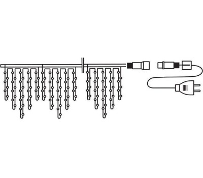 Электрогирлянды NEON-NIGHT (303-059) Гирлянда Твинкл Лайт 15 м мультиколор