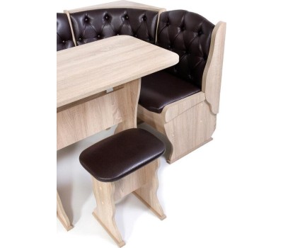 Мебель для кухни БИТЕЛ ОРХИДЕЯ ЛЮКС Ясень/Барнео Умбер (шоколад) (4 кор.)