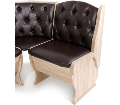 Мебель для кухни БИТЕЛ ОРХИДЕЯ ЛЮКС Ясень/Барнео Умбер (шоколад) (4 кор.)