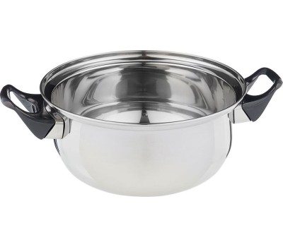 Кастрюля MALLONY BAK-S-01 с крышкой 1,4л нерж.(985886)