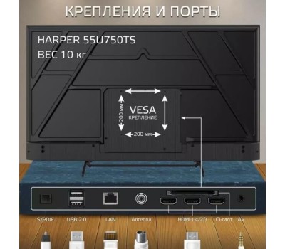 Телевизор HARPER 55U750TS