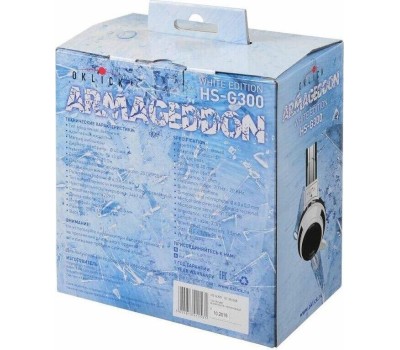 Наушники ОКЛИК HS-G300 ARMAGEDDON белый/черный