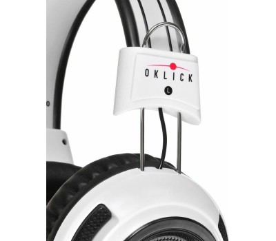 Наушники ОКЛИК HS-G300 ARMAGEDDON белый/черный