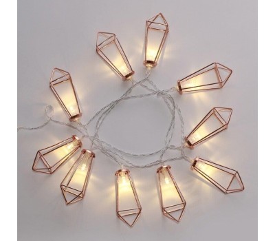 Гирлянда NEON-NIGHT (304-019) ГИРЛЯНДА КРИСТАЛЛЫ БРОНЗОВЫЕ 10 LED, 1,5 М, ПР-Й ПВХ, ТЕПЛЫЙ БЕЛЫЙ СВЕТ ,