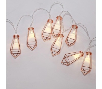 Гирлянда NEON-NIGHT (304-019) ГИРЛЯНДА КРИСТАЛЛЫ БРОНЗОВЫЕ 10 LED, 1,5 М, ПР-Й ПВХ, ТЕПЛЫЙ БЕЛЫЙ СВЕТ ,