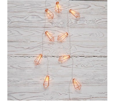 Гирлянда NEON-NIGHT (304-019) ГИРЛЯНДА КРИСТАЛЛЫ БРОНЗОВЫЕ 10 LED, 1,5 М, ПР-Й ПВХ, ТЕПЛЫЙ БЕЛЫЙ СВЕТ ,