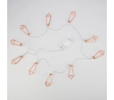 Гирлянда NEON-NIGHT (304-019) ГИРЛЯНДА КРИСТАЛЛЫ БРОНЗОВЫЕ 10 LED, 1,5 М, ПР-Й ПВХ, ТЕПЛЫЙ БЕЛЫЙ СВЕТ ,