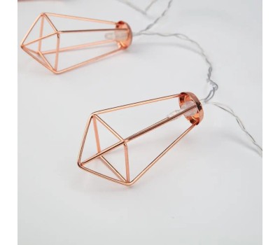 Гирлянда NEON-NIGHT (304-019) ГИРЛЯНДА КРИСТАЛЛЫ БРОНЗОВЫЕ 10 LED, 1,5 М, ПР-Й ПВХ, ТЕПЛЫЙ БЕЛЫЙ СВЕТ ,