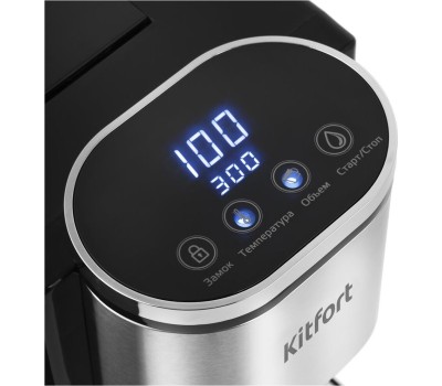 Термопот KITFORT КТ-2503 черный/серебристый