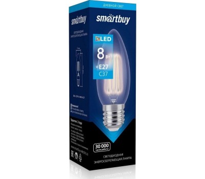 Лампа SMARTBUY (SBL-C37F-8-40K-E27) 8W/4000/E27