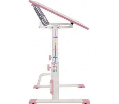 Парта POLINI Растущая парта-трансформер Polini kids Simple М1 75х55 см, белый-розовый