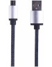 Дата-кабель REXANT (18-4242) USB кабель microUSB, шнур в джинсовой оплетке REXANT