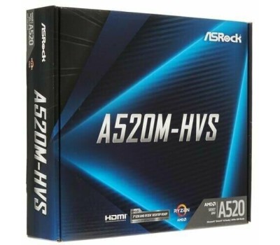 ASROCK A520M-HVS {Soc-AM4 AMD A520 2xDDR4 mATX AC`97 8ch(7.1) GbLAN RAID+VGA+HDMI}